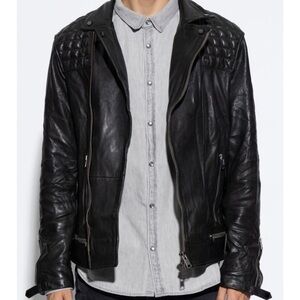 All Saints Conroy Leather Jacket